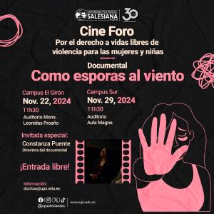 Cine Foro “Por el derecho a vidas libres de violencia para las mujeres y niñas”.